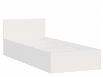 Кровать Мори КРМ 900.1 (МП)с настилом (Белый)